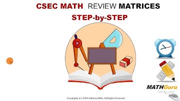 How To Learn CSEC Matrices through dynamic, interactive, multimedia, video tutorials