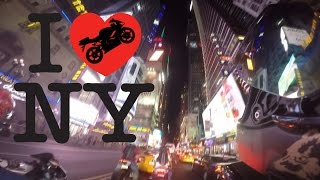 Motorcycles In Times Square New York City Kawasakikris And The Hooligans