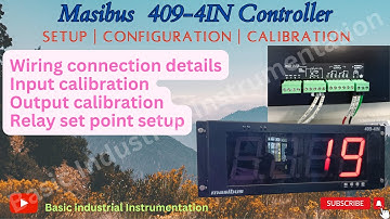 Masibus 409-4IN Controller Full Setup & Calibration #controller #masibus409 #dewpoint