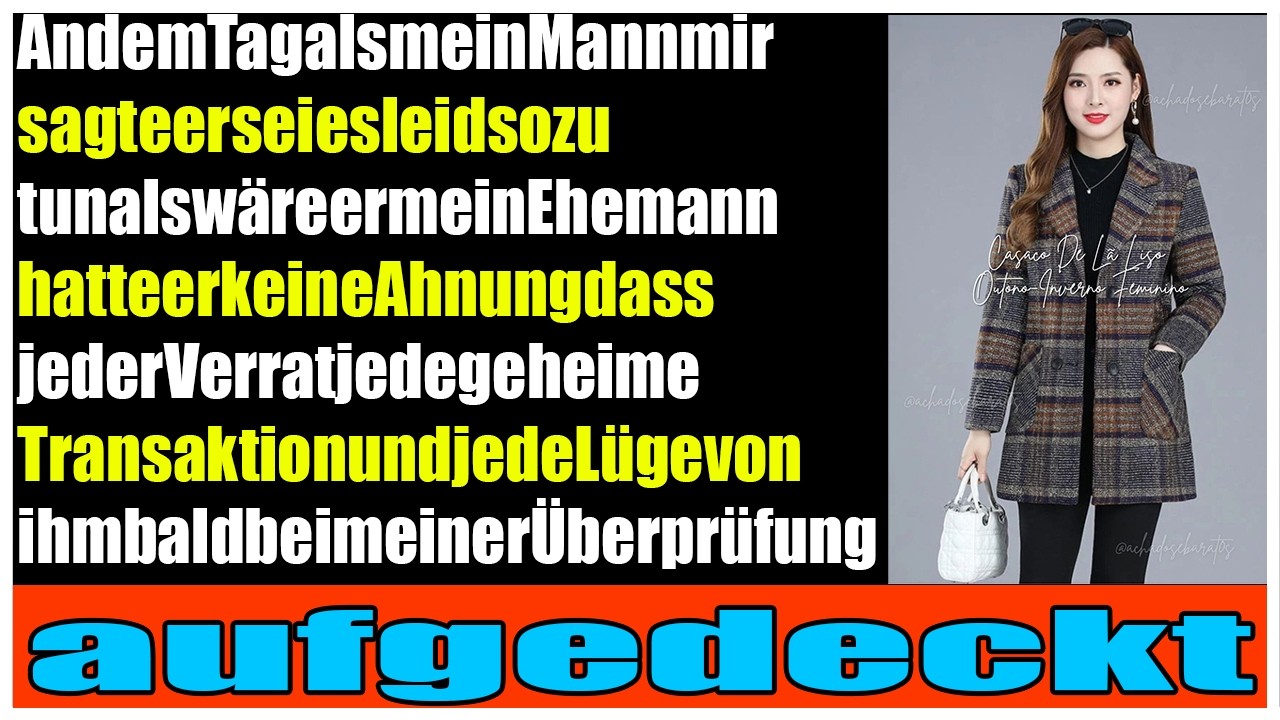 Mein Mann gestand  meine Prüfung enthüllte seine dunklen Geheimnisse