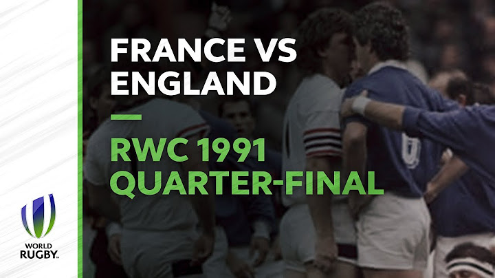 Le Crunch Classic - RWC 1991 Quarter-final France v England