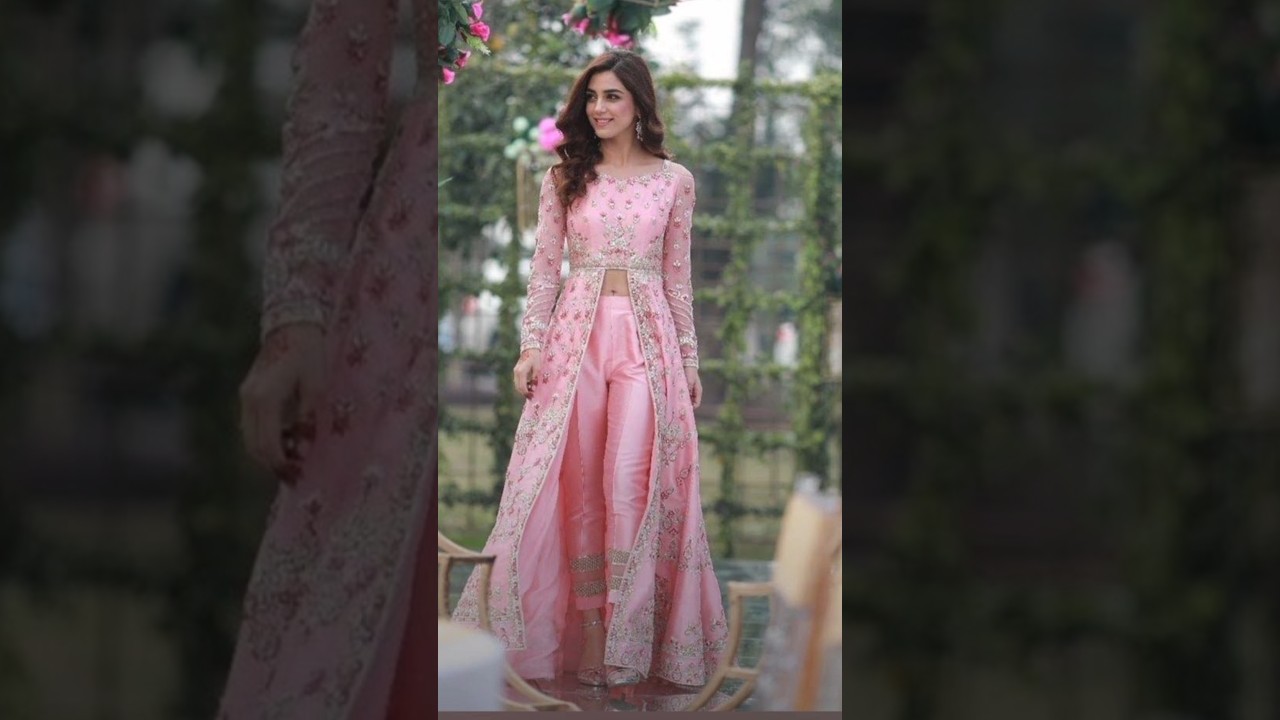 front slit anarkali dress 