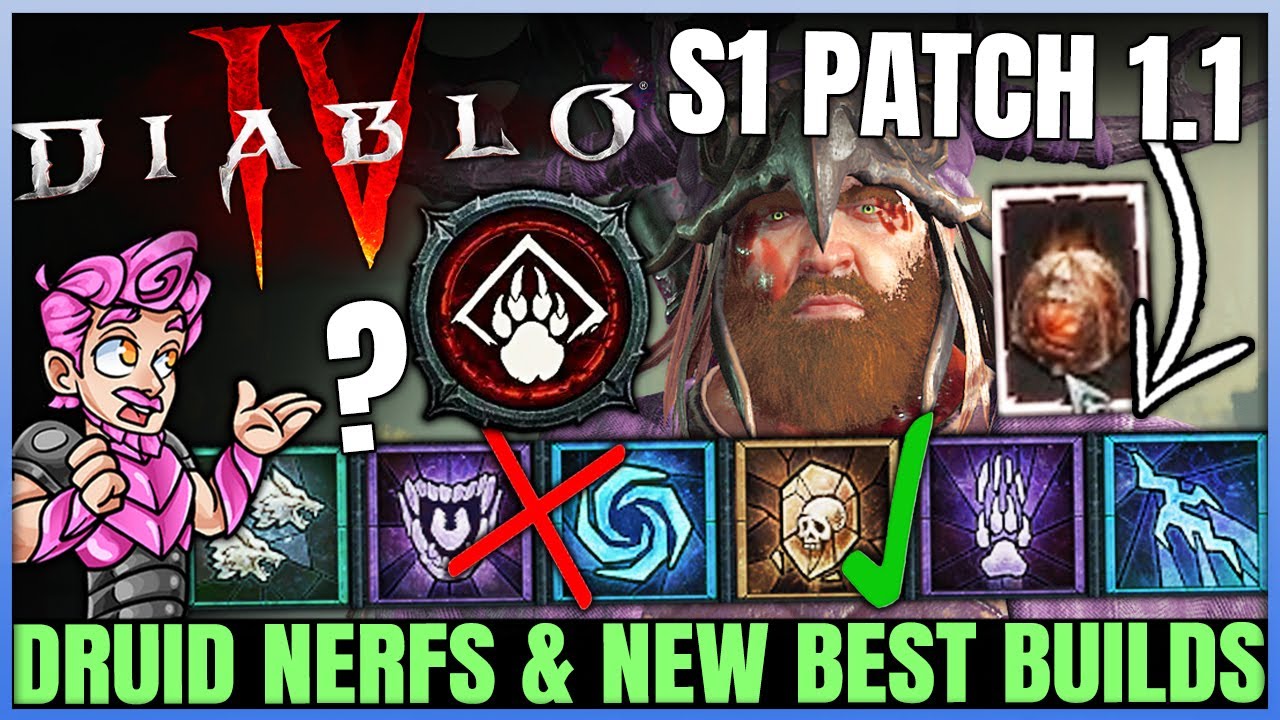 Diablo 4 - Druid is Broken Now - BIG Nerfs Breakdown - Season 1 Best ...
