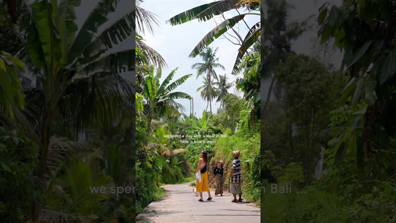 A special visit to a local Balinese village