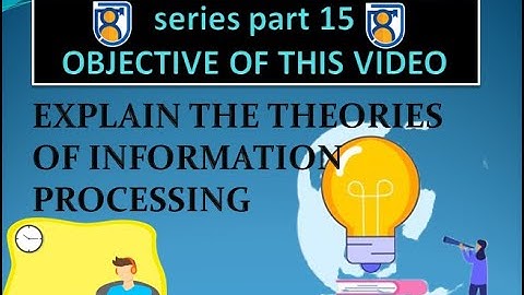 THE THEORIES OF INFORMATION PROCESSING MPC006PART15 #MAPC #IGNOU #PSYCHOLOGY #INFORMATIONPROCESSING