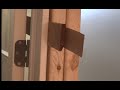 Hanging a door that has been rough framed in.