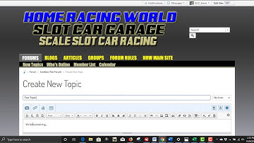 How to Create a New Forum Post