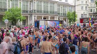 Out To Swim London Pride 2023 waiting area