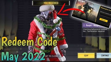 Call Of Duty Mobile Redeem Code May 2022 | Codm Redeem Code 2022 | Today Redeem Code Codm 2022