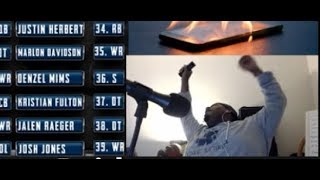 Build Up & Reaction To Dallas Cowboys Picking CeeDee Lamb || Stream Highlight