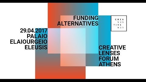Creative Lenses Forum: Funding Alternatives and Production Models (before)