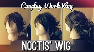 Styling Noctis' Wig (Final Fantasy XV) - Cosplay Work Vlog || shainadilla