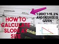 How to calculate slope/ gradient at construction work||architectural drawings
