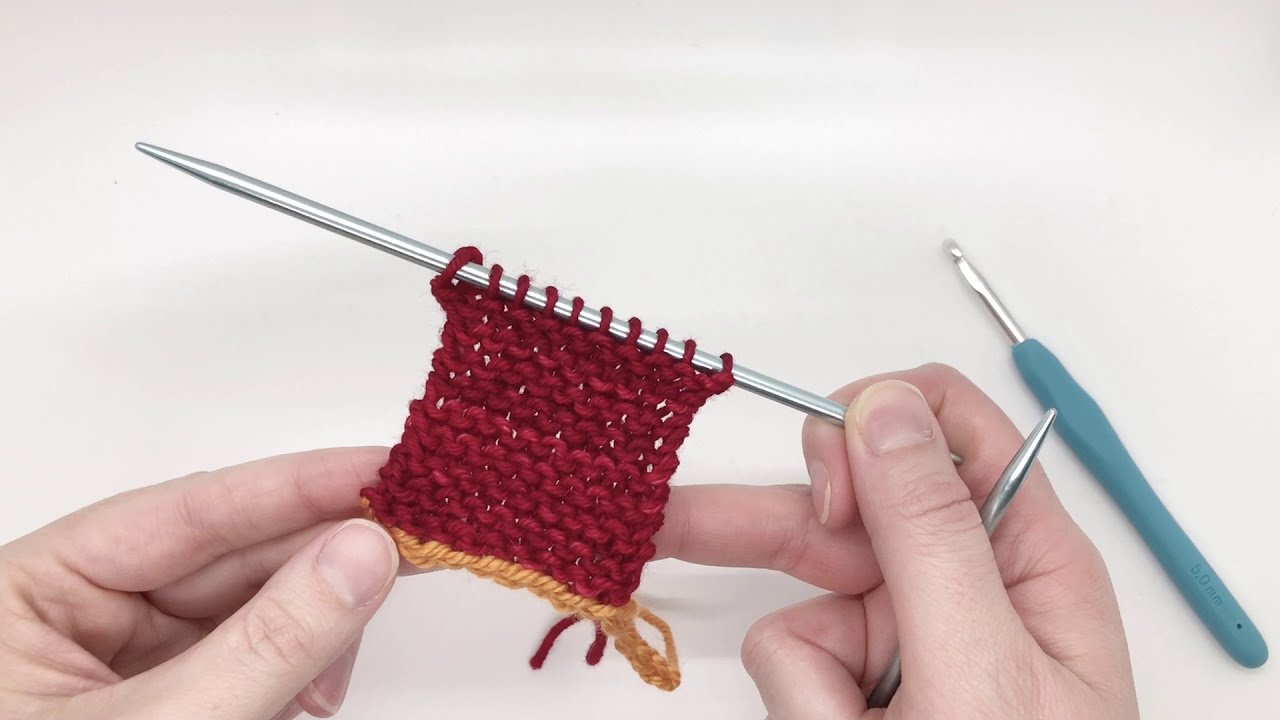 Crochet cast on (provisional cast on for knitting) YouTube