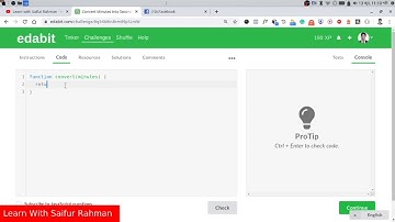 Convert Minutes into Seconds - JavaScript Problem Solving (Very Easy)