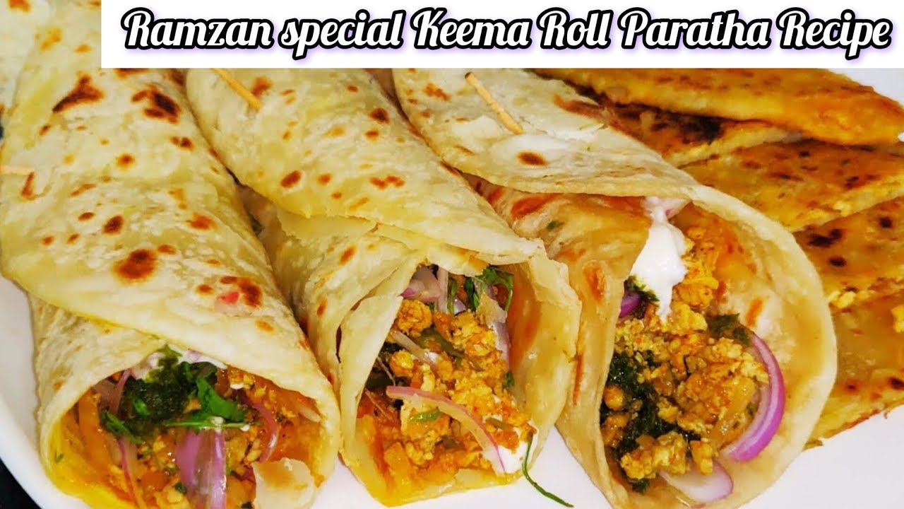 Qeema Rool Qeema Wala Roll Paratha Recipe | Ramadan special mutton keema roll ...