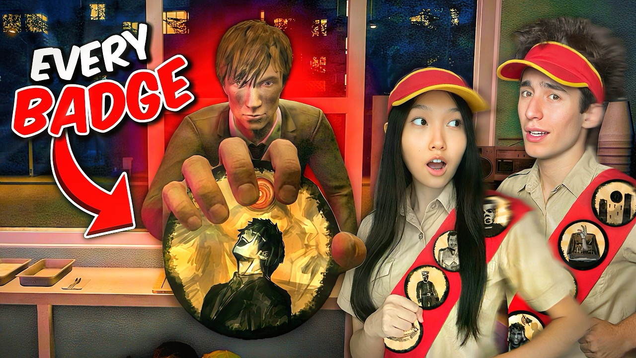 We RACED To Unlock EVERY NEW BADGE In ROBLOX Scary SHAWARMA KIOSK Update [FT. @uwucutesingle ]