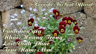 Karaoke Cánh Hoa Yêu - Tone Nam | TAS BEAT