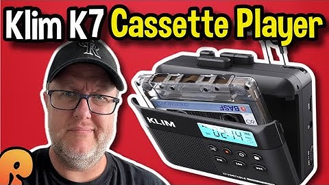 Klim K7 - Portable Stereo Cassette Player w/SD Recording!