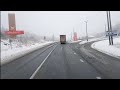 Трасса М5. В Горах Выпал Снег. Челябинская Область