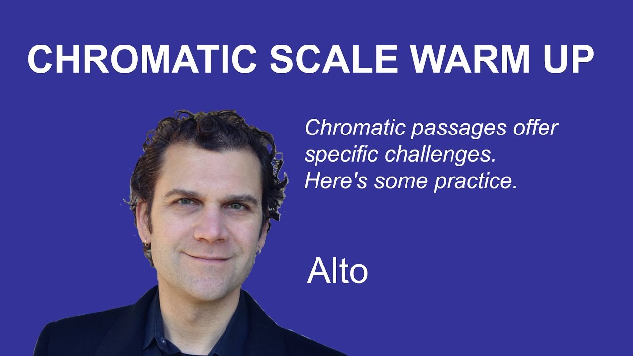 Alto Singing Warm Up Chromatic Scales YouTube