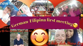 Meeting for the first time||LDR couple ♥️||(German-Filipina)|| 2017 Photos compilation|| short clip