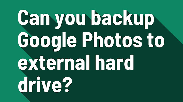 How to move photos from google photos to hard drive