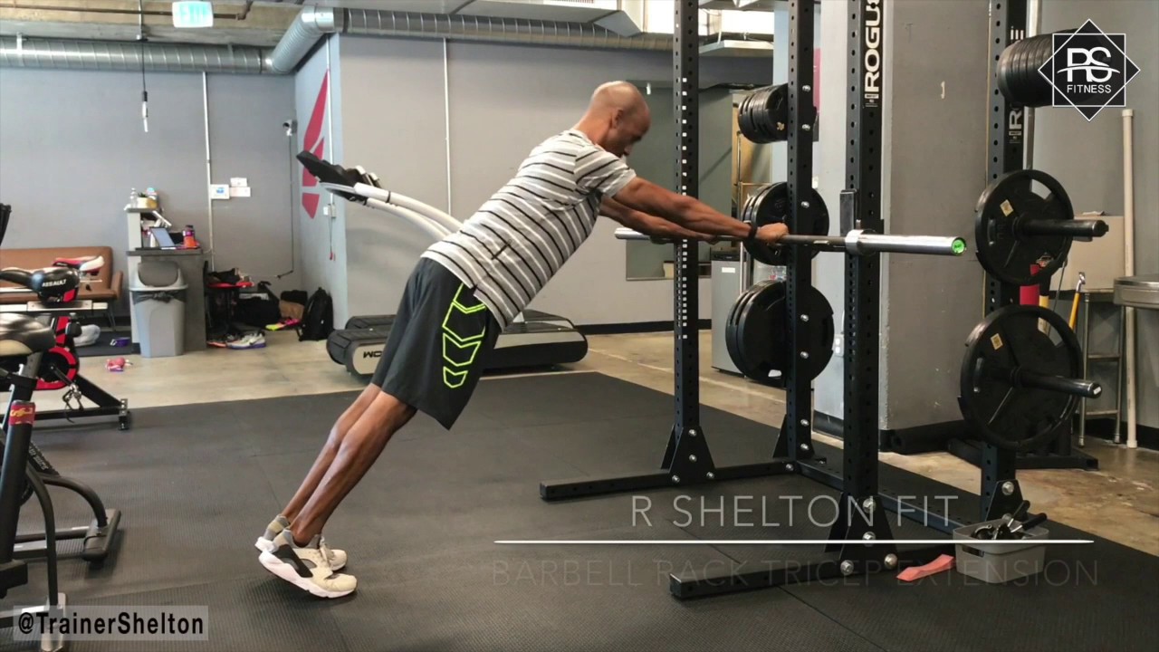 RS Fitness Barbell Rack Tricep Extension - YouTube