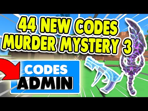 Murder Mystery 3 New 44 Codes 2020 February Roblox Youtube - roblox all murder mystery 3 codes december 2019 youtube