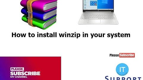 How to install winzip in your system