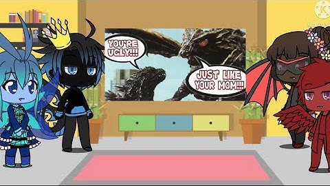 Kaijus react to if kaiju could talk in Godzilla vs megaguirus