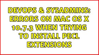Famous DevOps & SysAdmins: $PHP_AUTOCONF errors on mac os x 10.7.3 when trying to install pecl extensions Wealth