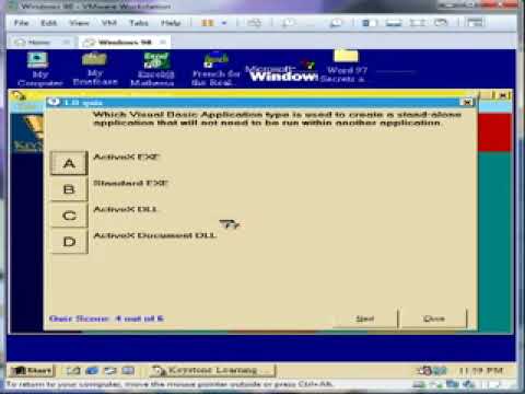 Keystone Learning: Visual Basic 6 Level 1 Chapter 1 Quiz