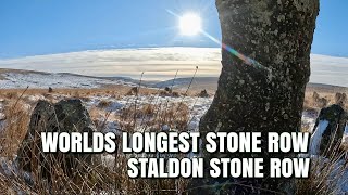 Worlds longest Stone Row  Dartmoor UK  Staldon Stone Row