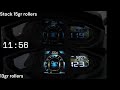 Sym maxsym tl 508 tcs acceleration test 0100 kmh  0130 kmh stock 15gr rollers vs 13gr rollers