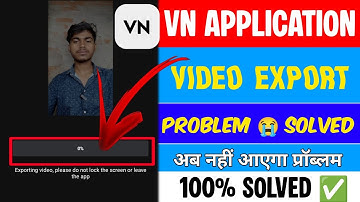 Video export problems solved one click || VN mein video export problem 😭 | How to solve vn ex..p 😭