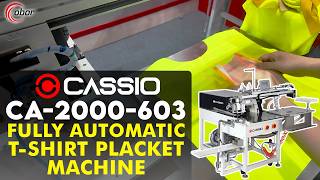 CASSIO CA-2000-603 FULLY AUTOMATIC T-SHIRT PLACKET MACHINE