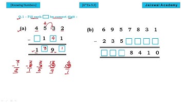 Fill each boxes by correct digit || Replace each by correct digit in each of the following ||