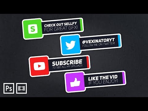 How to Make Animated Clean Lower Thirds / Overlays - Photoshop & Vegas Pro  Tutorial