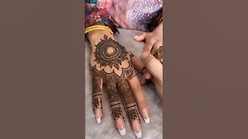 Beautiful mehndi design/simple mehndi design/circle mehndi design #foryou