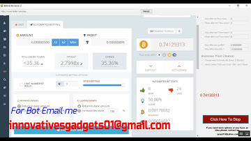 Bitsler New Bot 5 BTC in 30 minutes Latest 2017