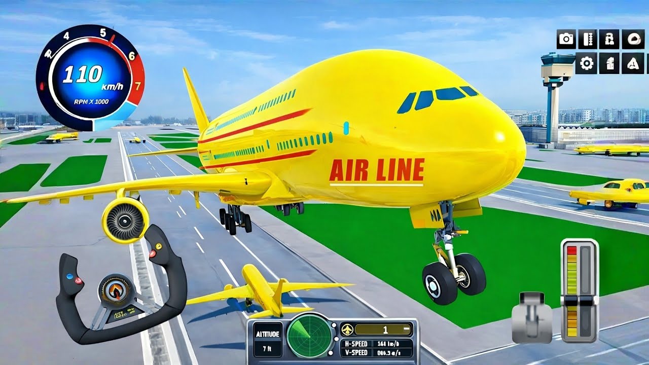 Flight Aroplane City Pilot 3D Game _ Boeing Emergency Landing Goes Wrong _ Android Gameplay 