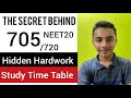 Is 700+ Possible With SELF STUDY in NEET | Secret of Toppers : THE HIDDEN HARDWORK | Secured 705/720