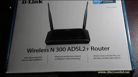 Dlink DSL-2750U Setup Guide (Bangla)