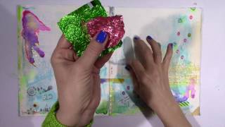 Abstract Art Journaling by Kristin Van Valkenburgh - Creative Team Thursday
