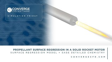 Simulating Combustion in a Solid Rocket Motor Using CONVERGE