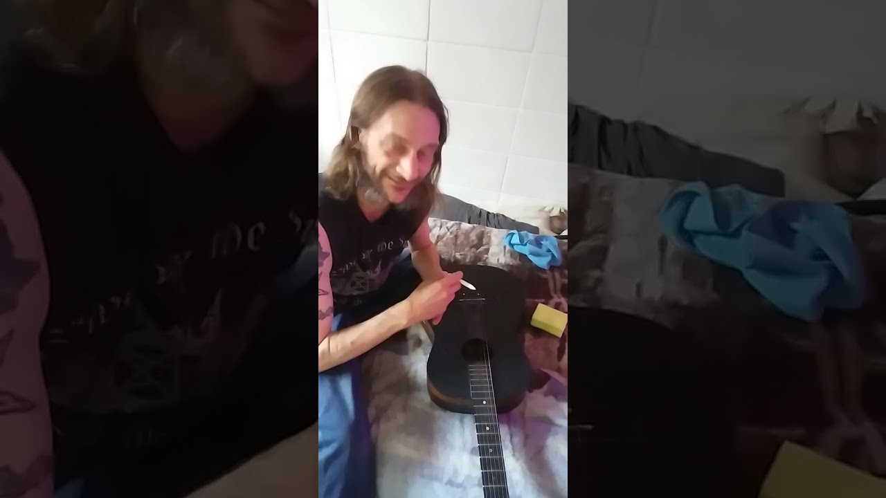 drawing on my chalkboard guitar live without a net part 1