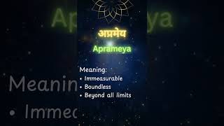 Baby Name from Vishnu Sahasranama | Aprameya ✨