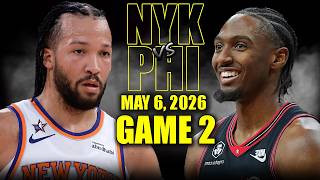 New York Knicks vs Philadelphia 76ers Full Game 2 Highlights - May 6, 2026 | NBA Playoffs screenshot 3