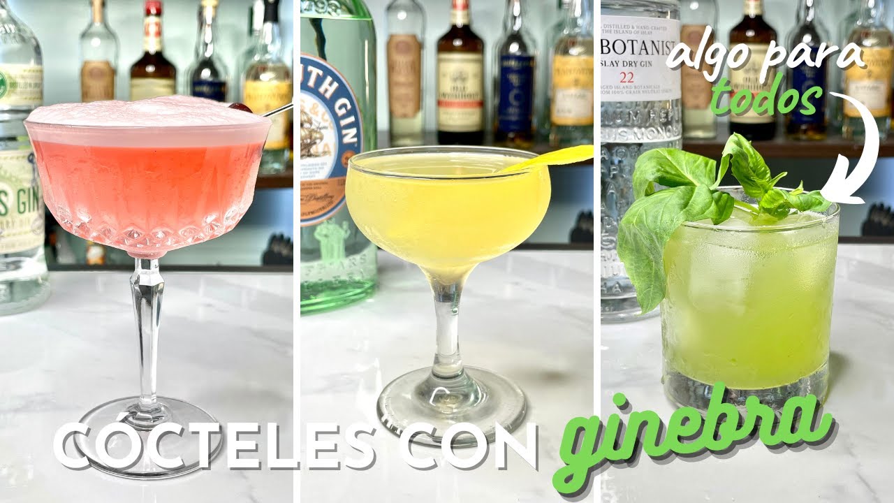 3️⃣ Cócteles con GINEBRA ❤️💛💚 ¡GIN COCKTAILS para TODOS!